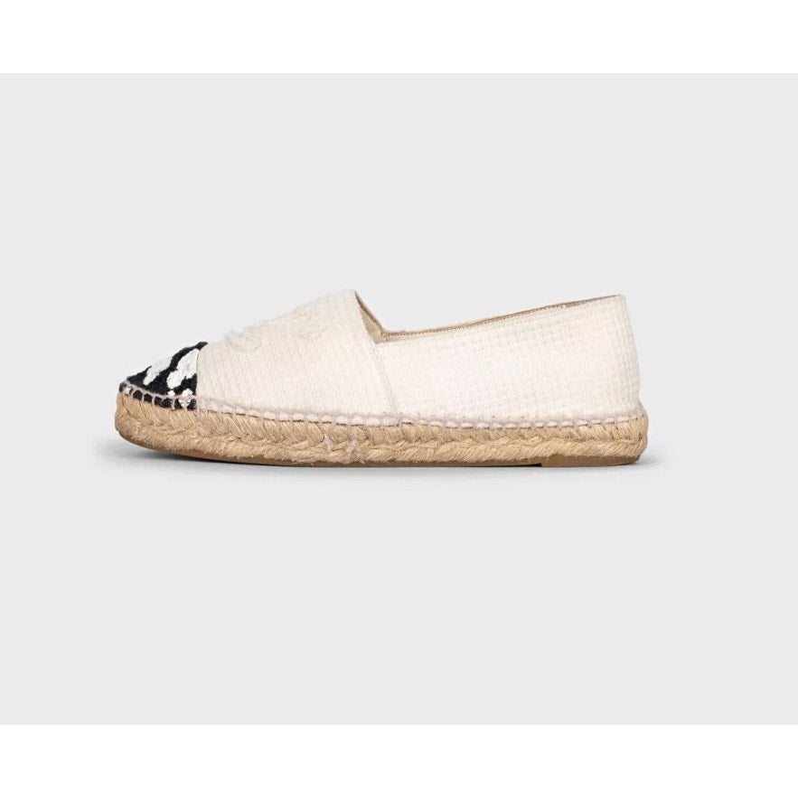 Chanel White Textile Espadrilles - Size 39 Pre-owned