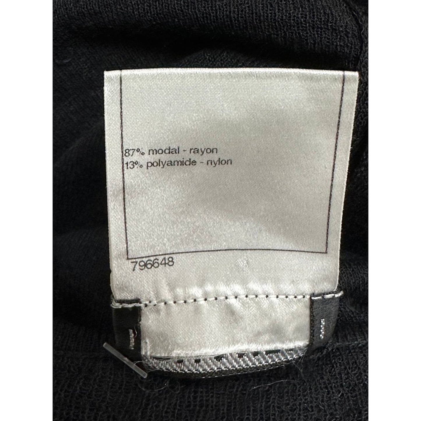 Chanel 2011 Black Viscone Top Sz.36 Pre-owned