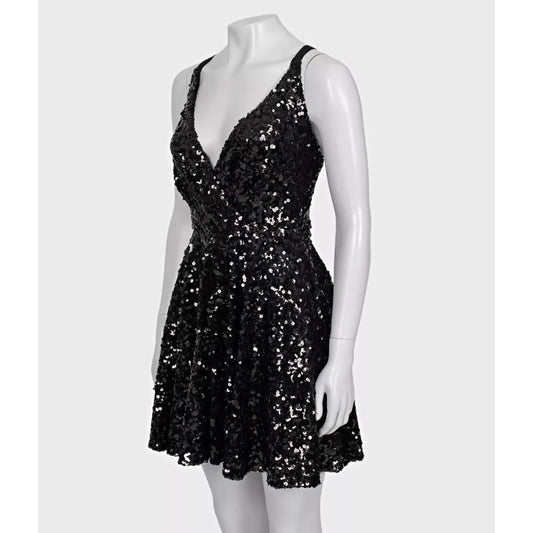 Dolce & Gabbana Black Sequin Party Dress - Size IT42/M pre-owned