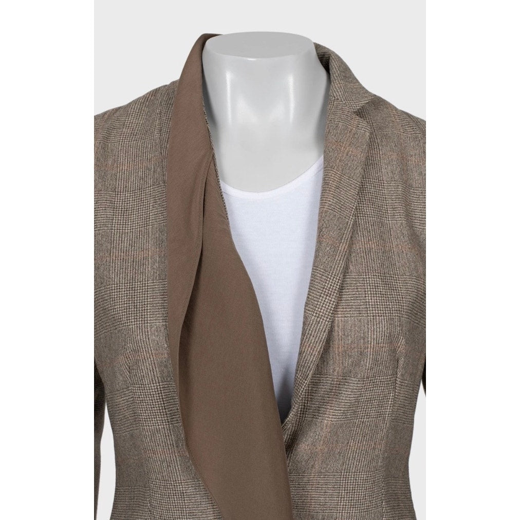 Brunello Cucinelli Brown Cashmere Jacket - Size 42 M Pre-owned