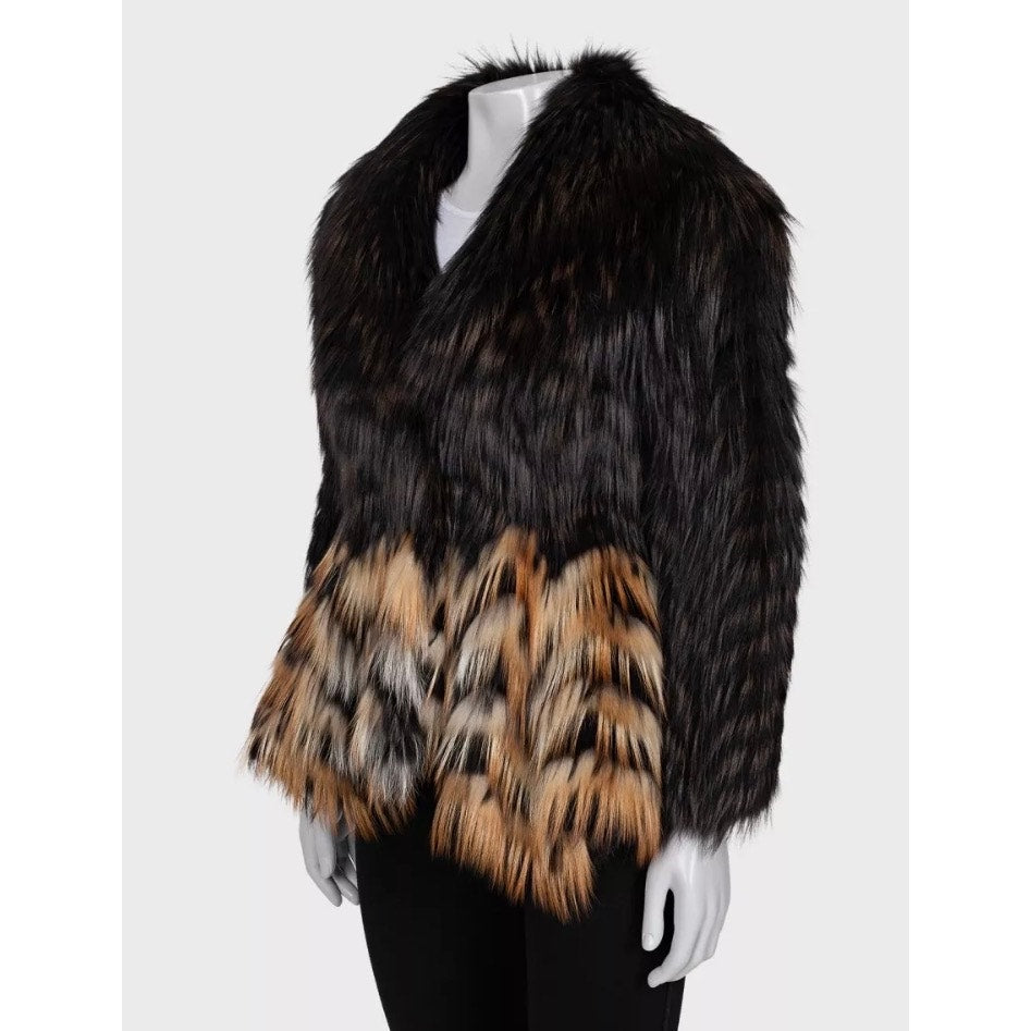 Blumarine Brown Faux Fur Coat Size 40 / S Pre-owned