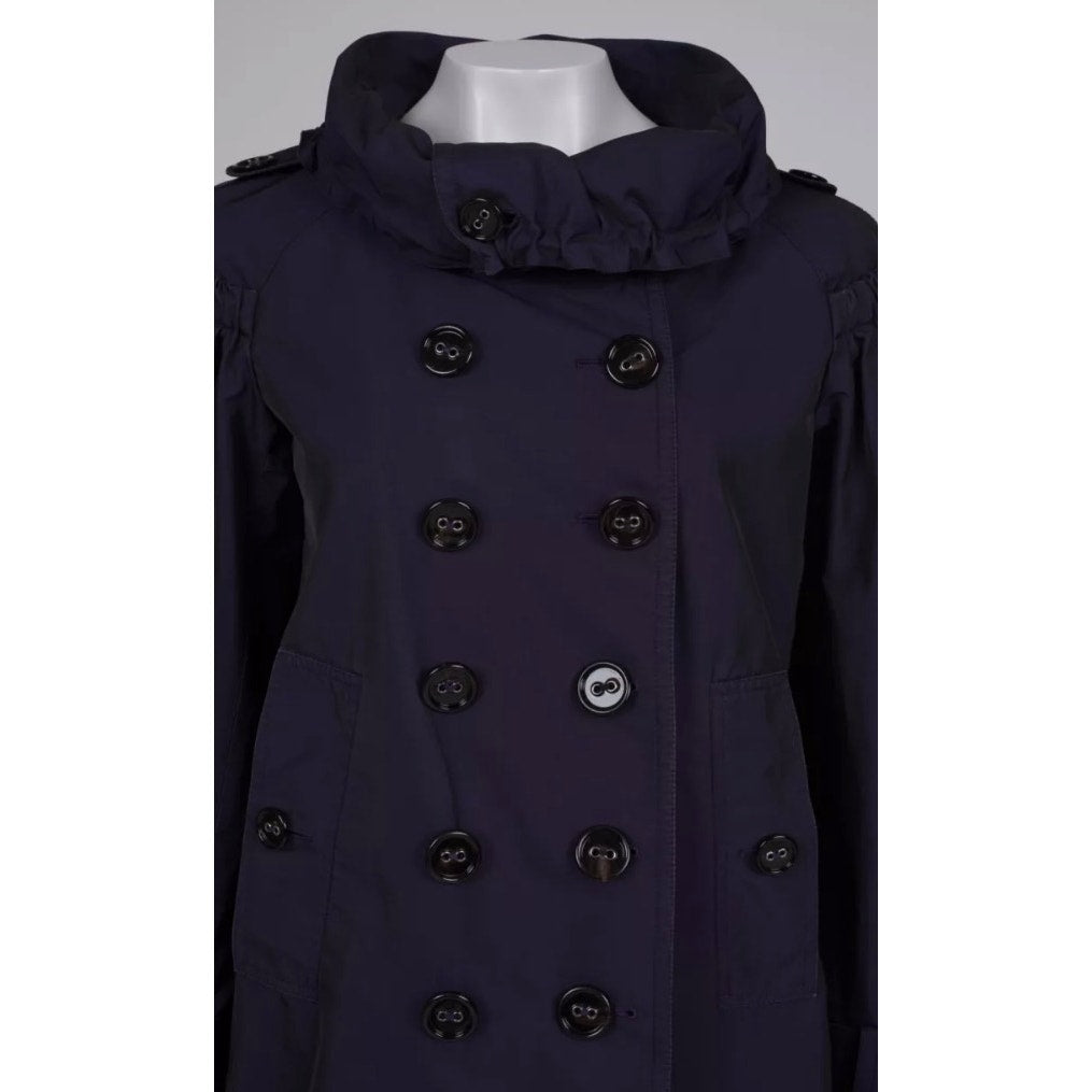 Burberry Purple Double-Breasted Coat IT42 M Pre-owned