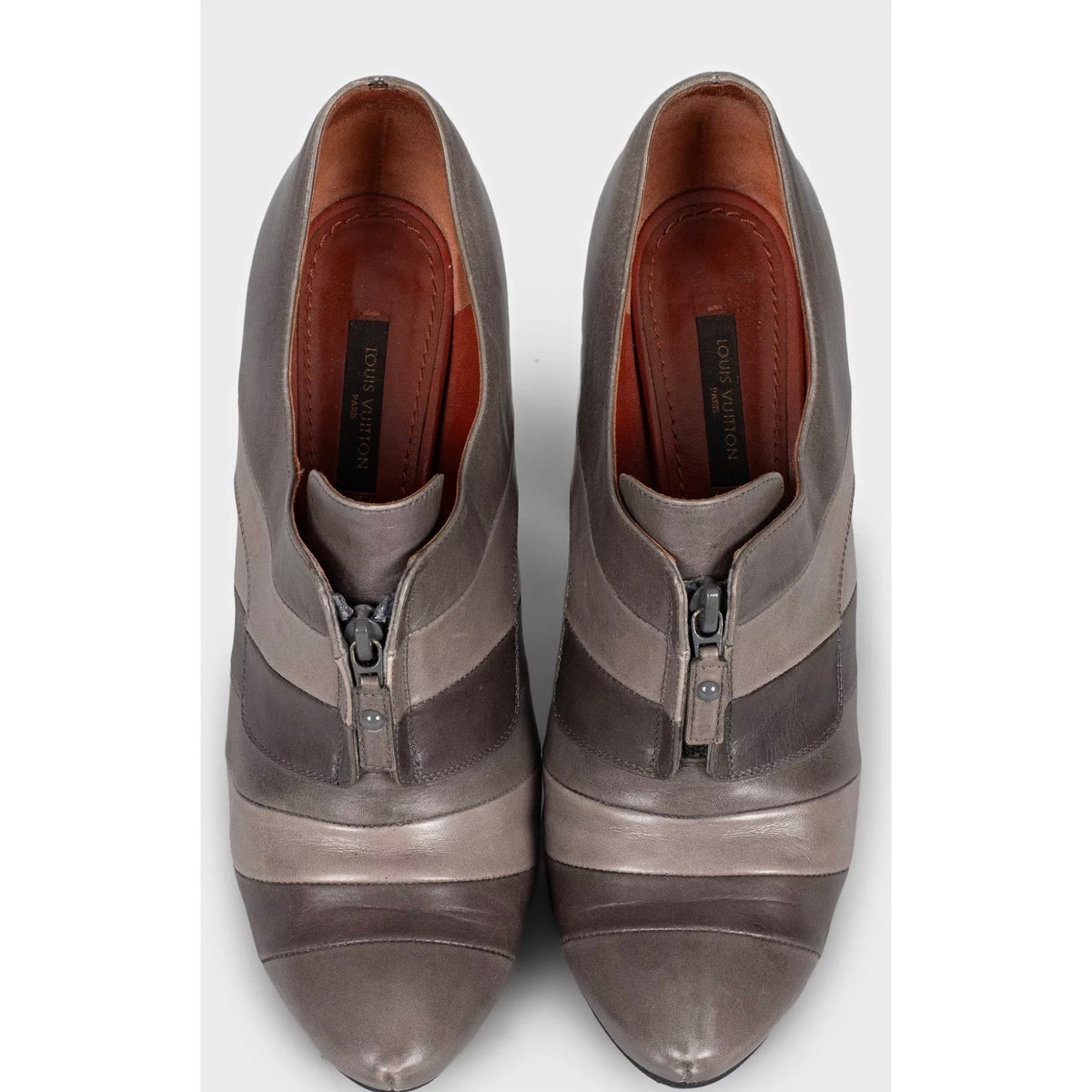 Louis Vuitton Brown Leather Ankle Boots - Chic EU 39.5 Pre-owned