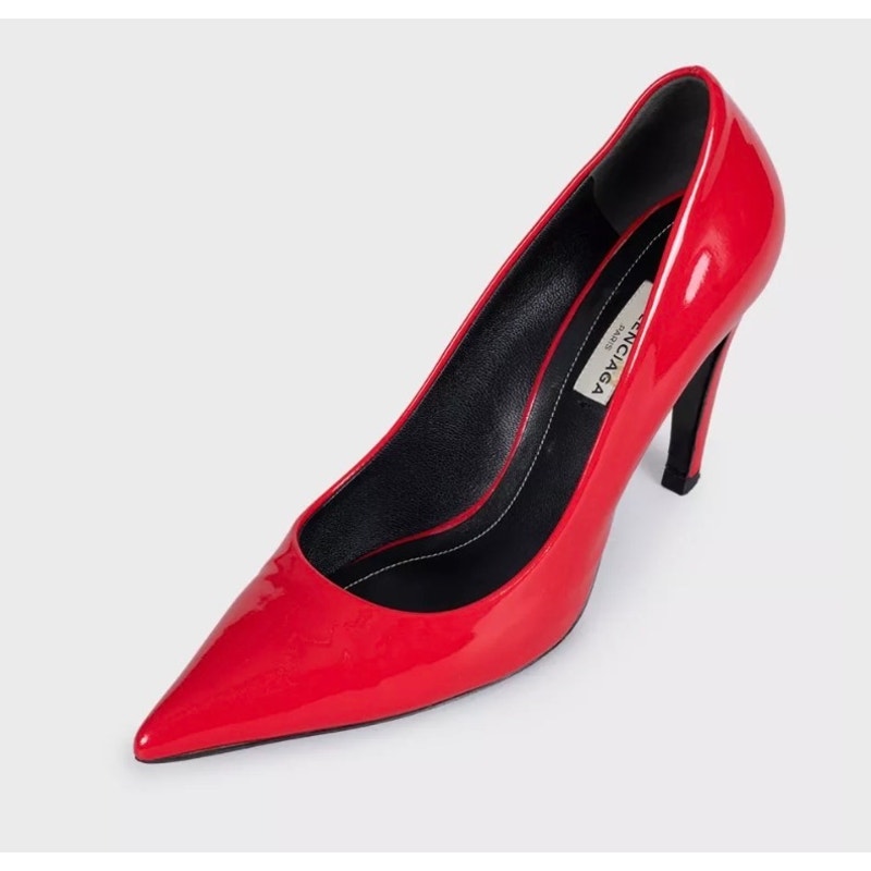 Balenciaga Red Patent Leather Pumps Heels Size 36.5 Pre-owned
