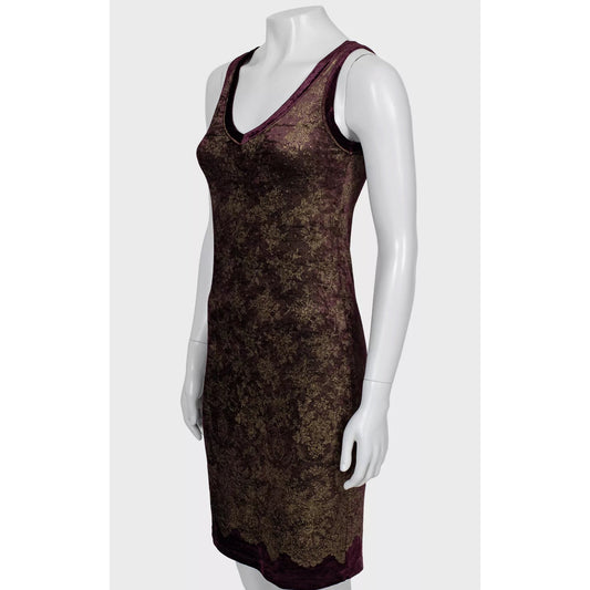 Jean Paul Gaultier Soleil Gold Floral Dress - Size S Pre-owned