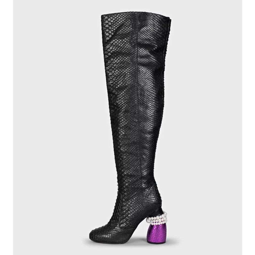 Dries Van NotenLambskin Over Knee Boots - EU 38 Pre-owned