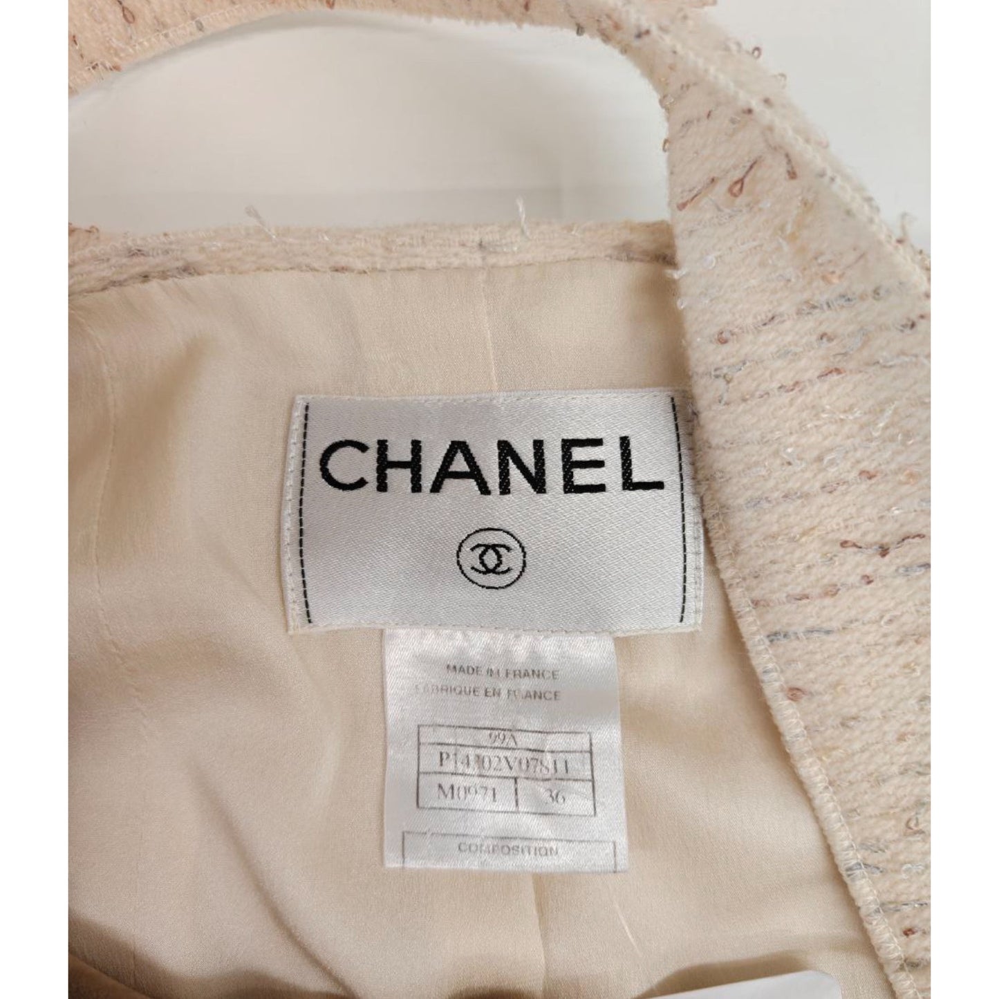 Chanel 1999/2000 Mary Quant Ivory Tweed Suit - Size 36