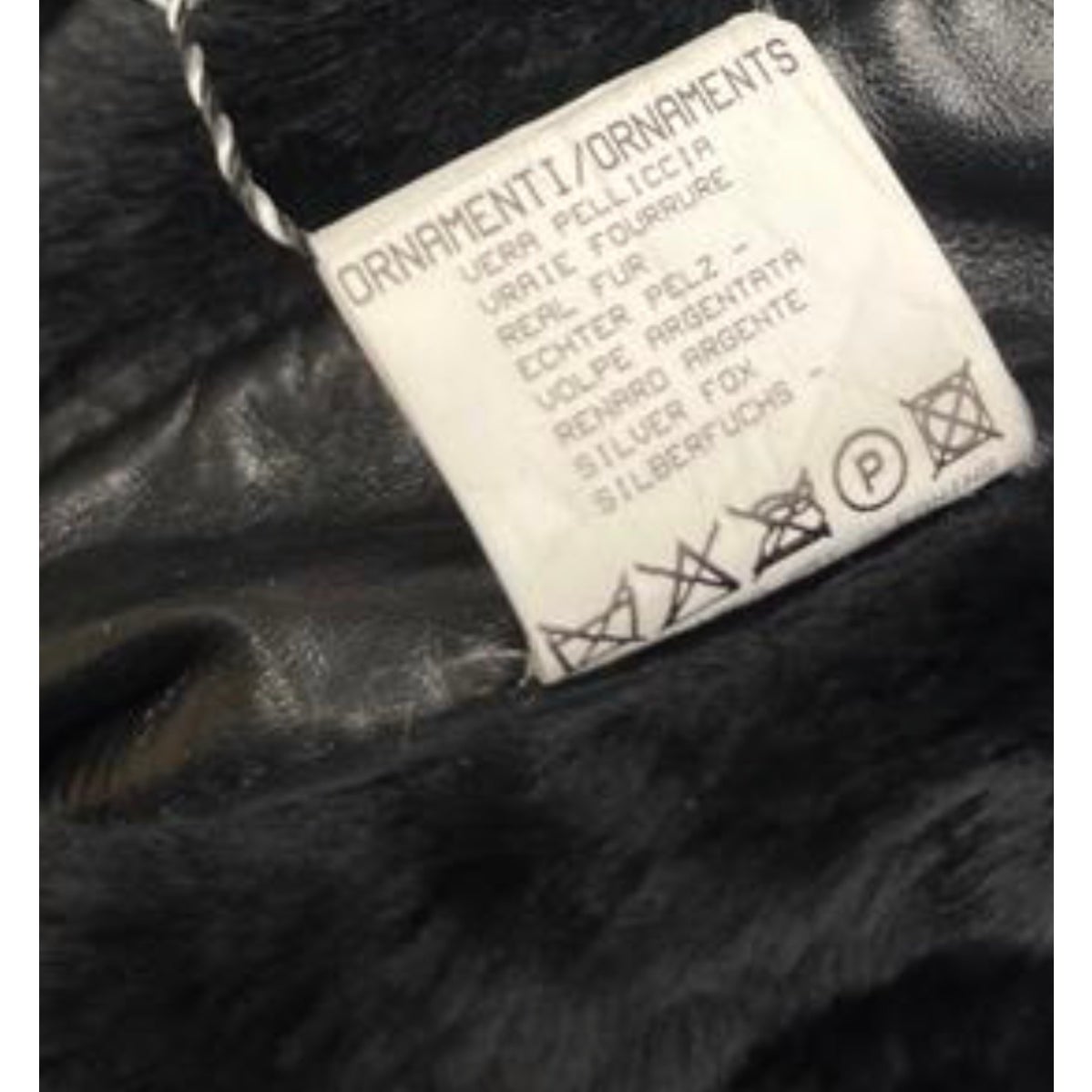 Roberto Cavalli Black Leather Shearling Jacket Fox Fur Trim IT 42 M Pre-owned