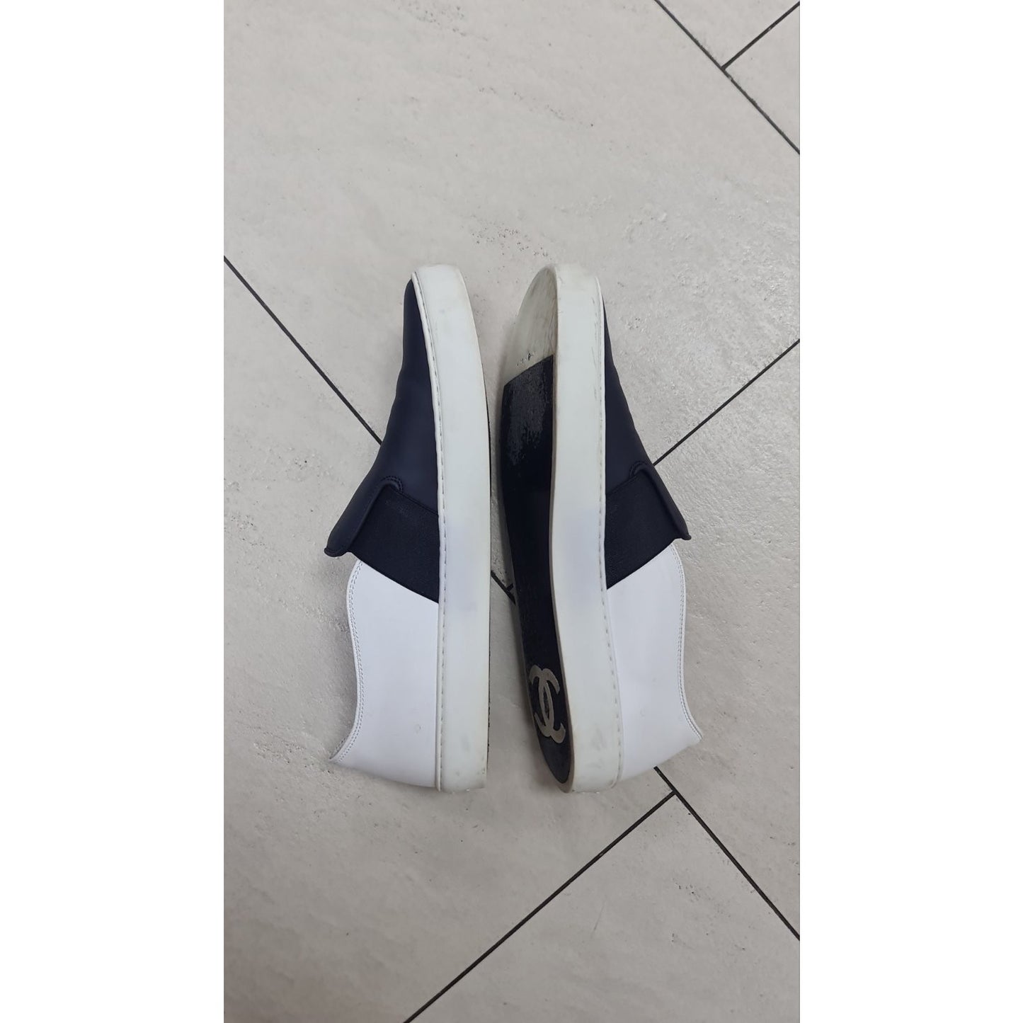 Chanel Slip-on leather flats Sz.40,5