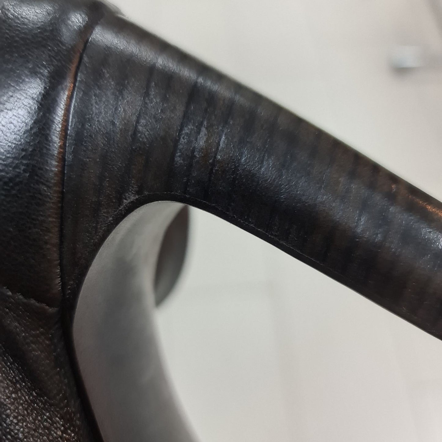 RICK OWENS Gathered Stretch-Leather Ankle Boots - Size 37 pre-owned