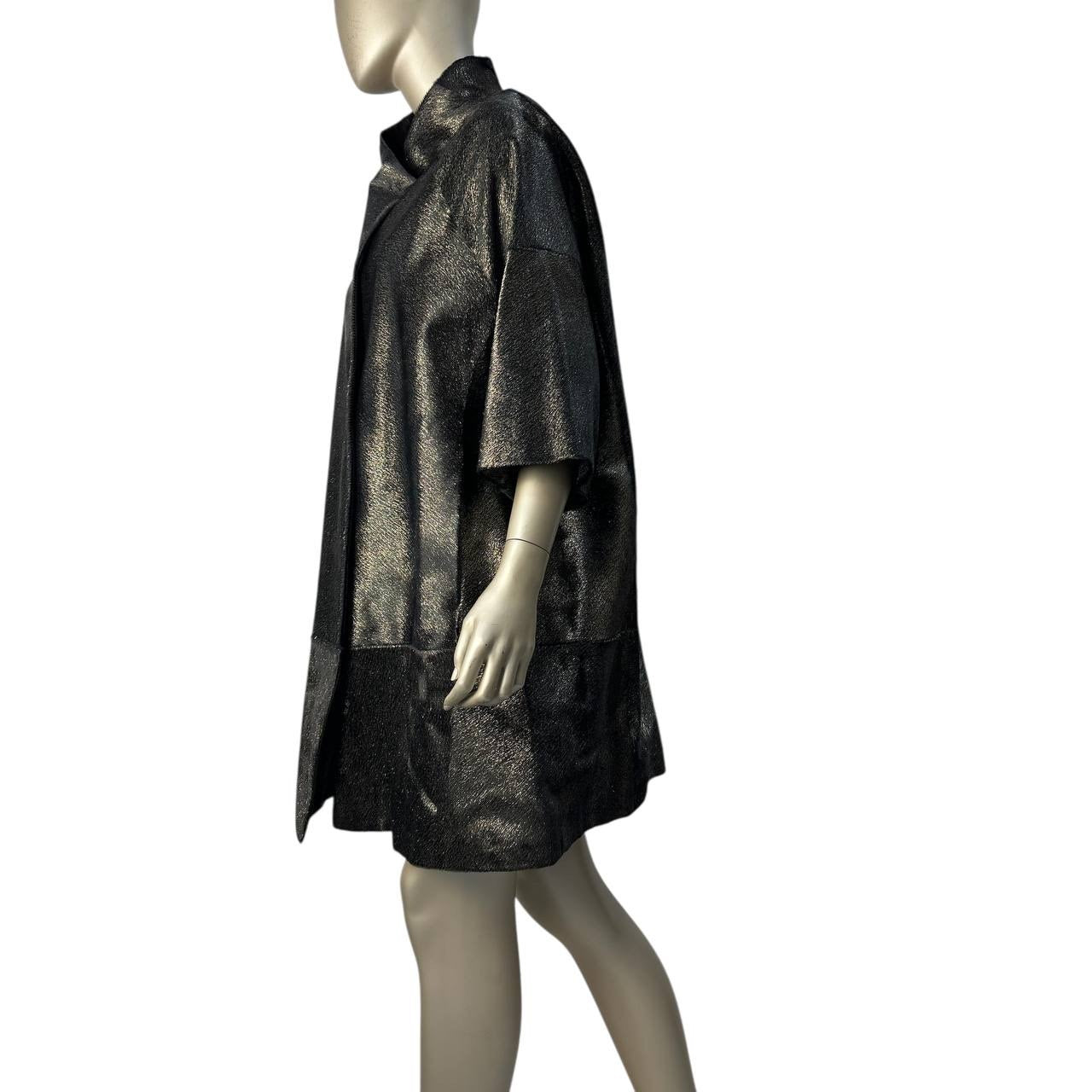 Elegant Moschino Fur & Leather Coat - IT Size 42 pre-owned