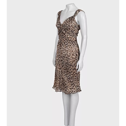Valentino Animal Print Silk Dress - UK10 / M Pre-owned