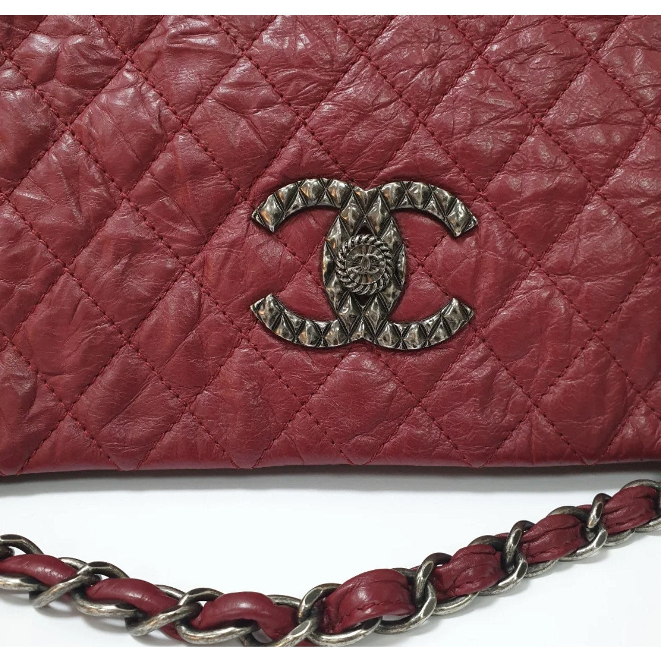 Chanel Red CC Coco Rider Flap Bag Pre-owned