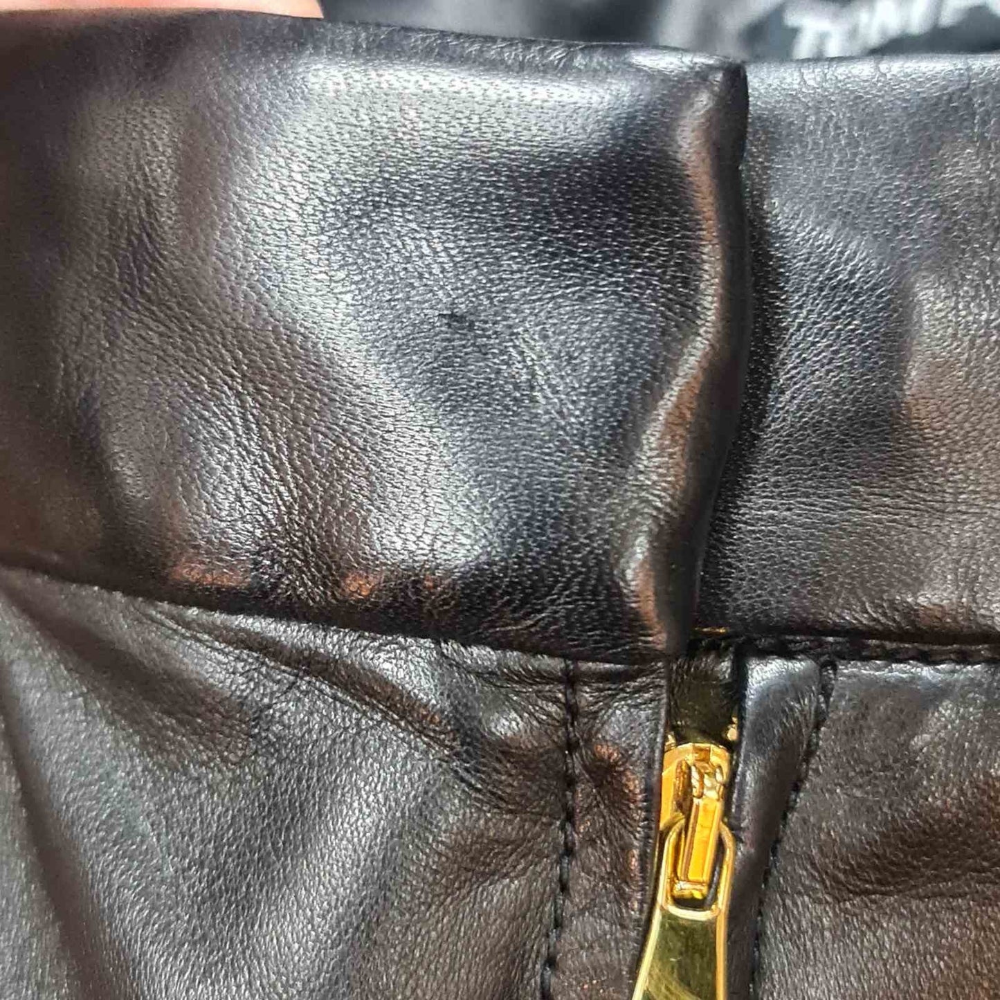 Tom Ford Black Leather Leggins Pants Sz.40 pre-owned