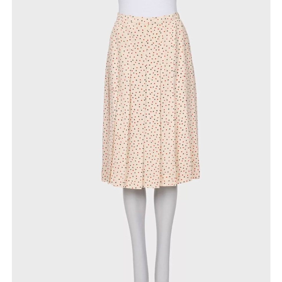 Celine Silk Printed Blouse & Skirt Set - Size FR44 Pre-owned