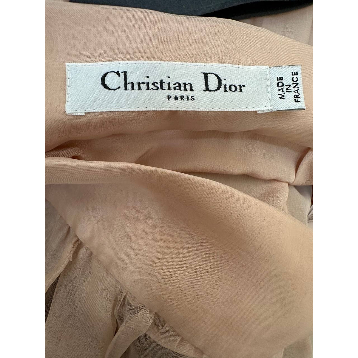 Christian Dior Blush Pink Pleated Silk Skirt Sz.40 Pre-owned