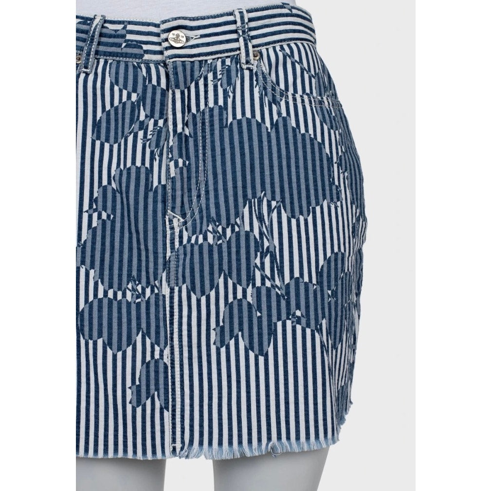 Vivienne Westwood Striped Cotton Skirt - Size S / W26 Pre-owned