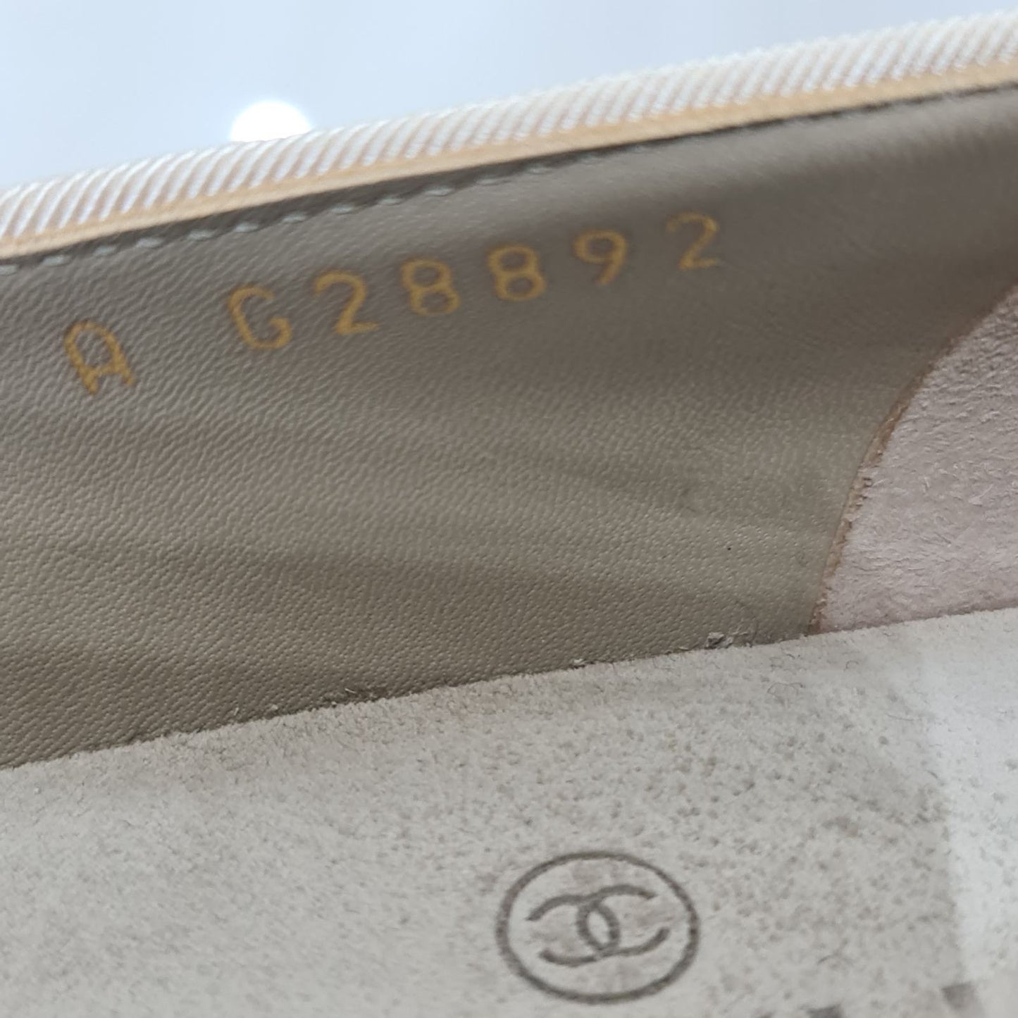 Chanel Metallic Gold Ballet Flats - Size 38 pre-owned