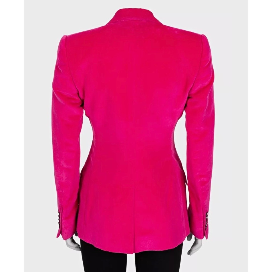 Tom Ford Pink Velvet Fitted Blazer - IT40/S pre-owned