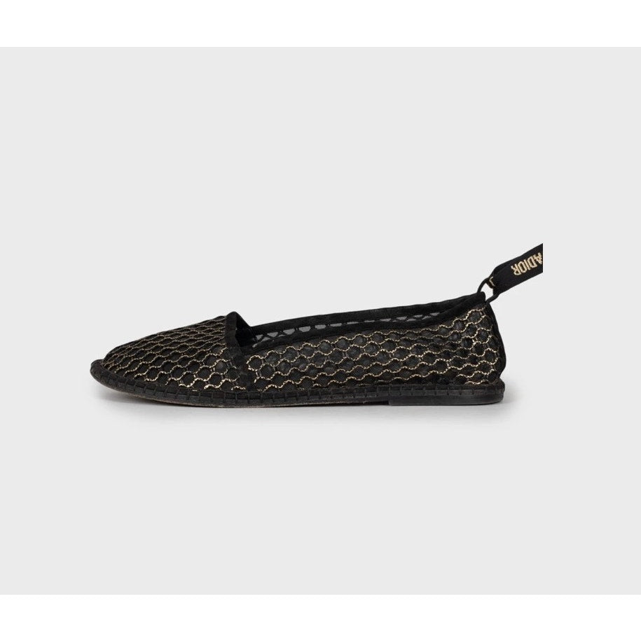 Christian Dior J’Adior Mesh Ballet Flats - Size 38 pre-owned