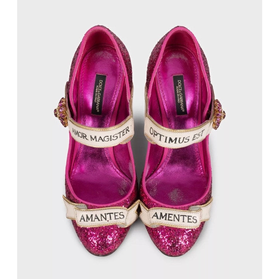 Dolce & Gabbana Pink Glitter Pumps - EU 36.5 Pre-owned