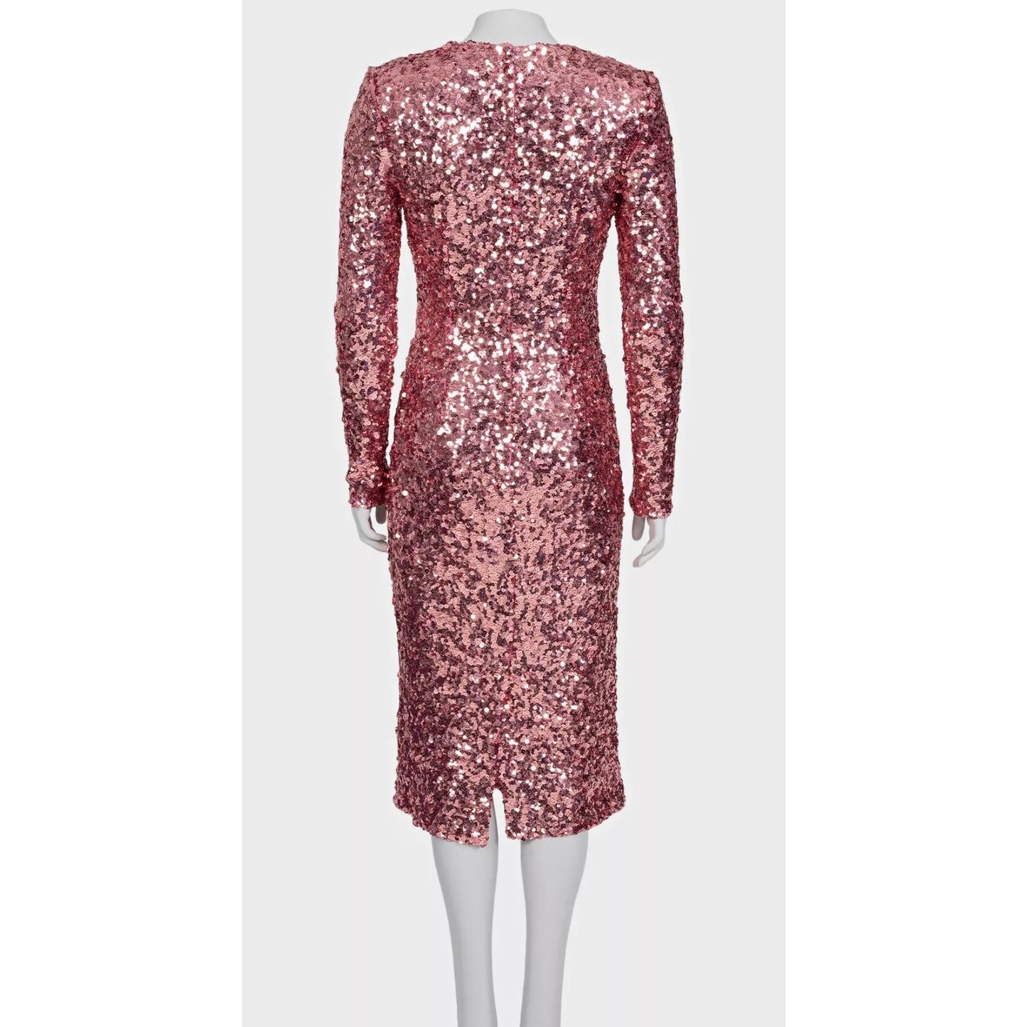 Dolce & Gabbana Pink Sequin Dress - Size M/IT42 Pre-owned