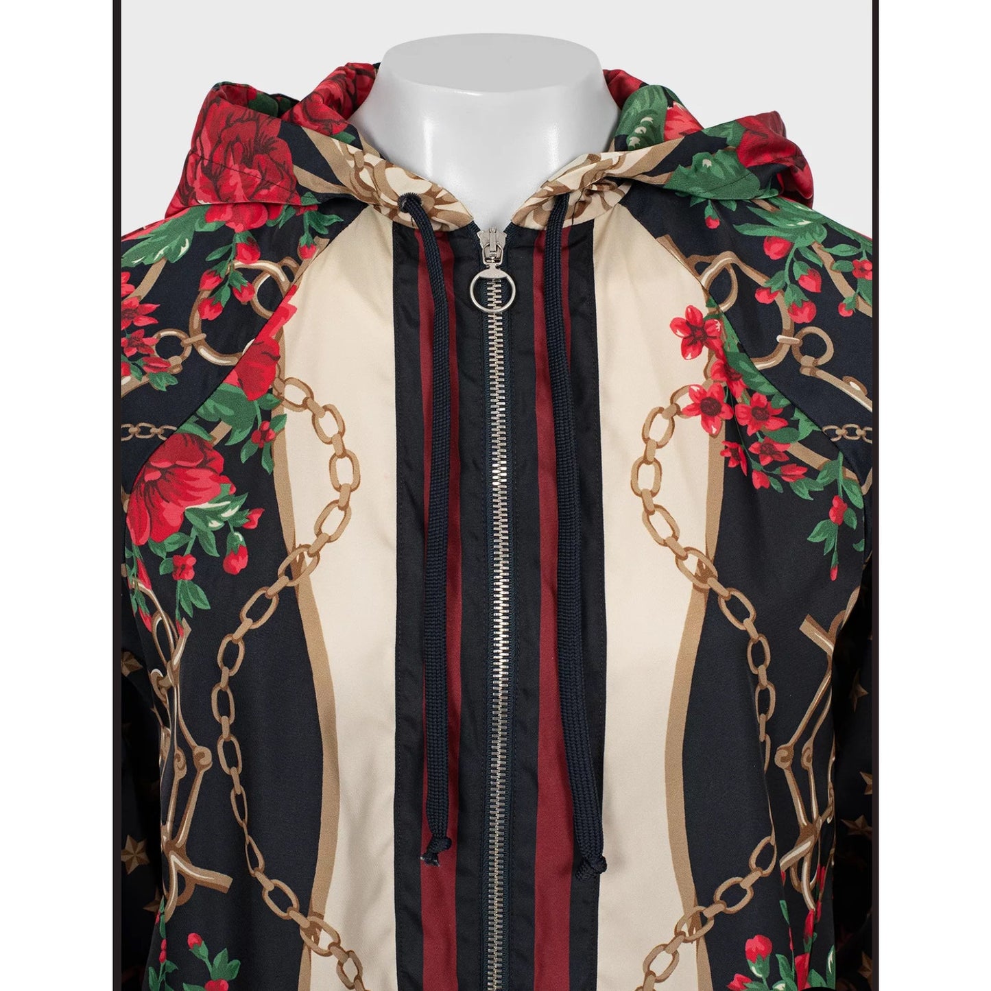 Gucci Women's Floral Print Slim Fit Jacket Sz S Pre-owned