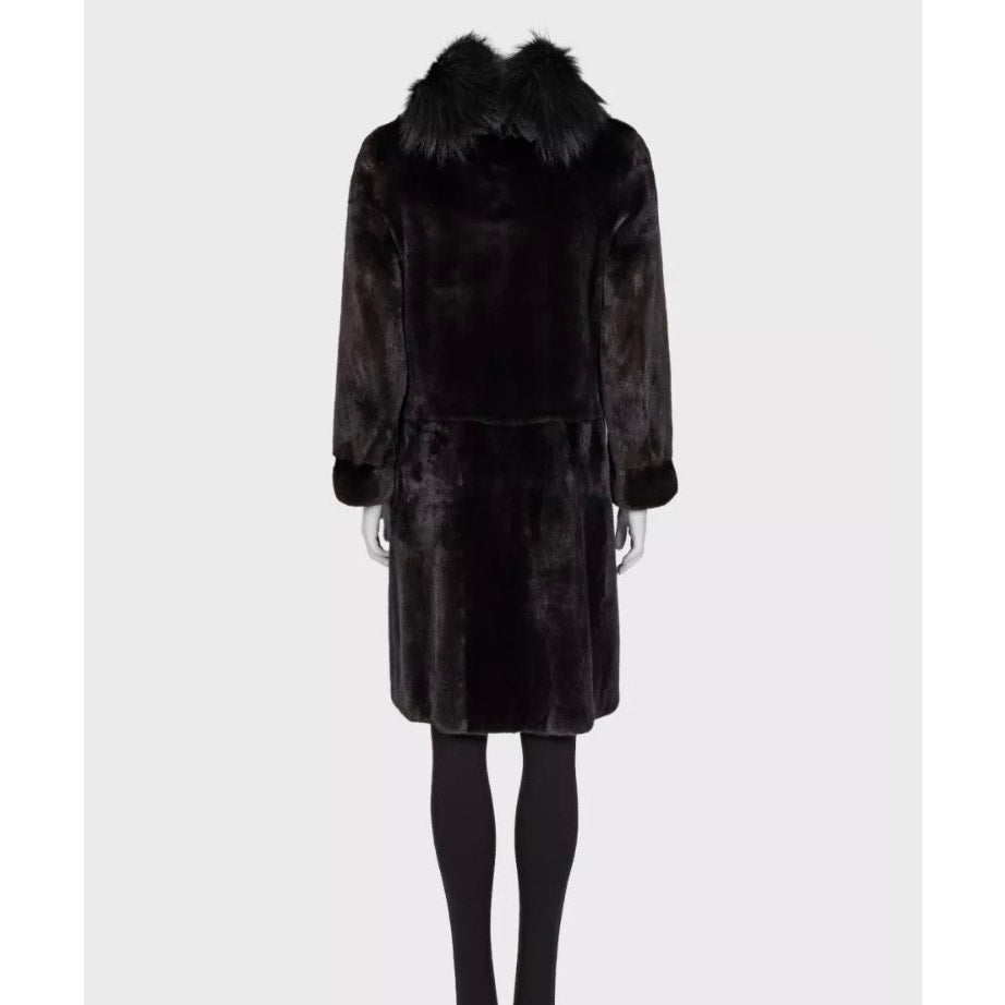 Amato Luxurious Brown Coat - Size S/IT 40 pre-owned