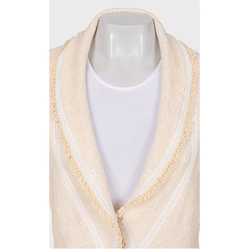 Christian Dior Textured Wool Blend Cardigan Jacket - Size 42/XL pre-owned