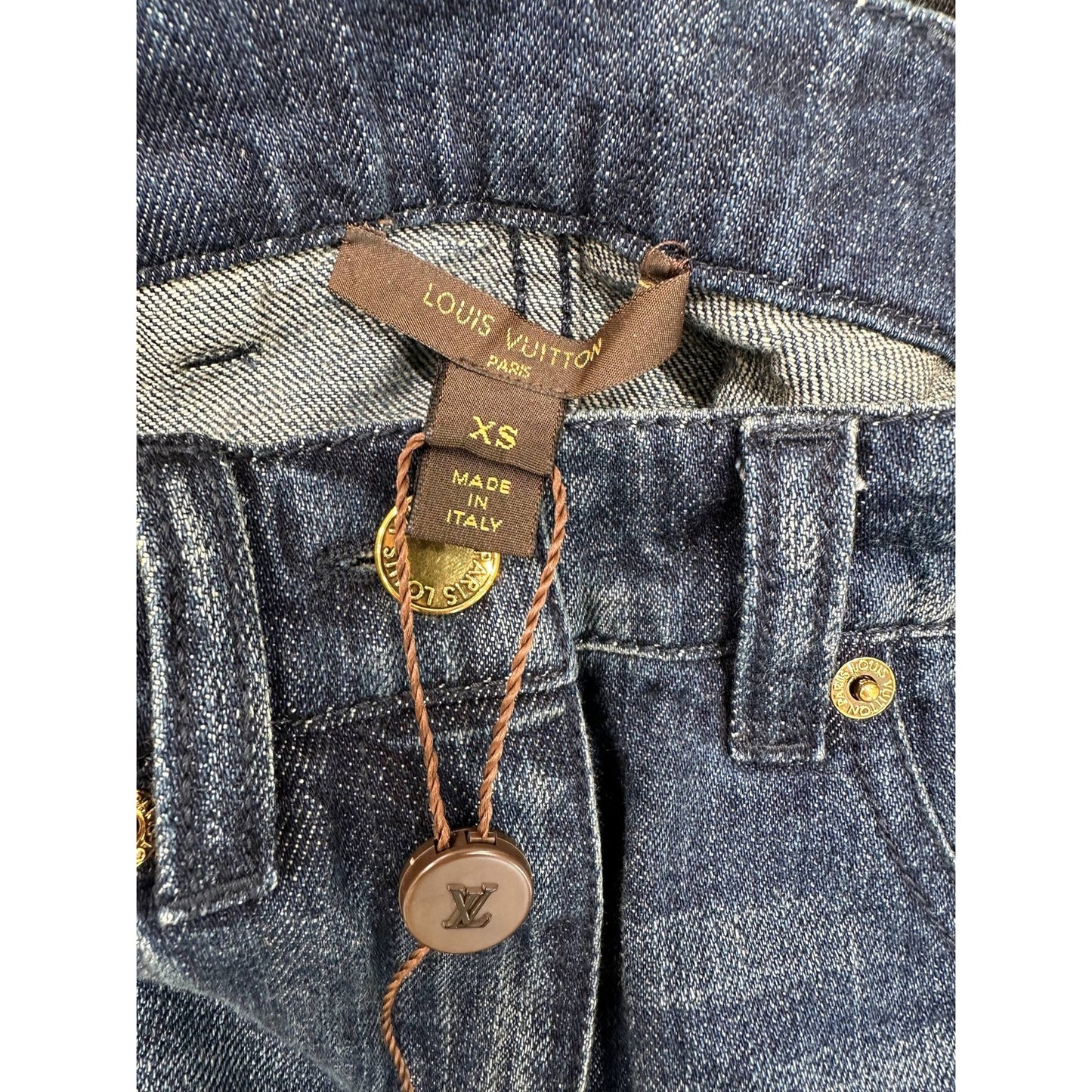 Louis Vuitton Wool & Silk T-Shirt with Denim Sleeves Set - XS Pre-owned