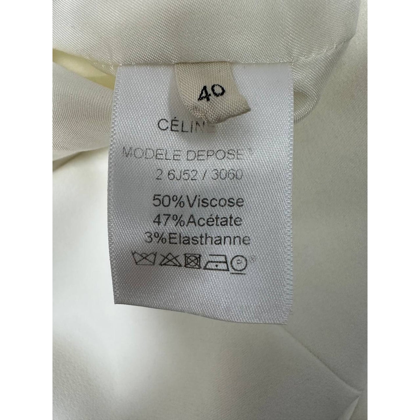 Celine Refined Black White Mini Dress Sz.40 Pre-owned