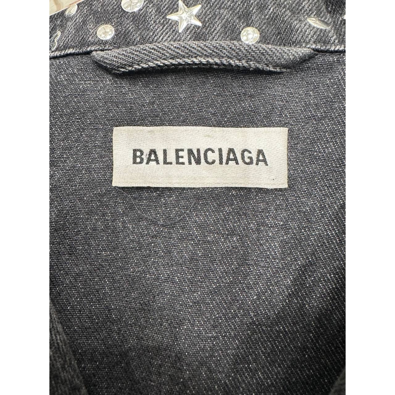 Balenciaga Grey Denim Jacket - Women's Size 34 Pre-owned