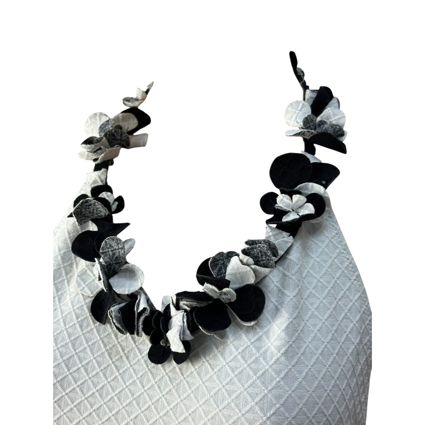 Chanel White Neckline Embellishment Swimsuit Sz.38 Pre-owned