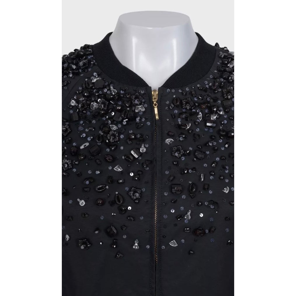 Valentino Black Cropped Jacket Sz.40 Pre-owned
