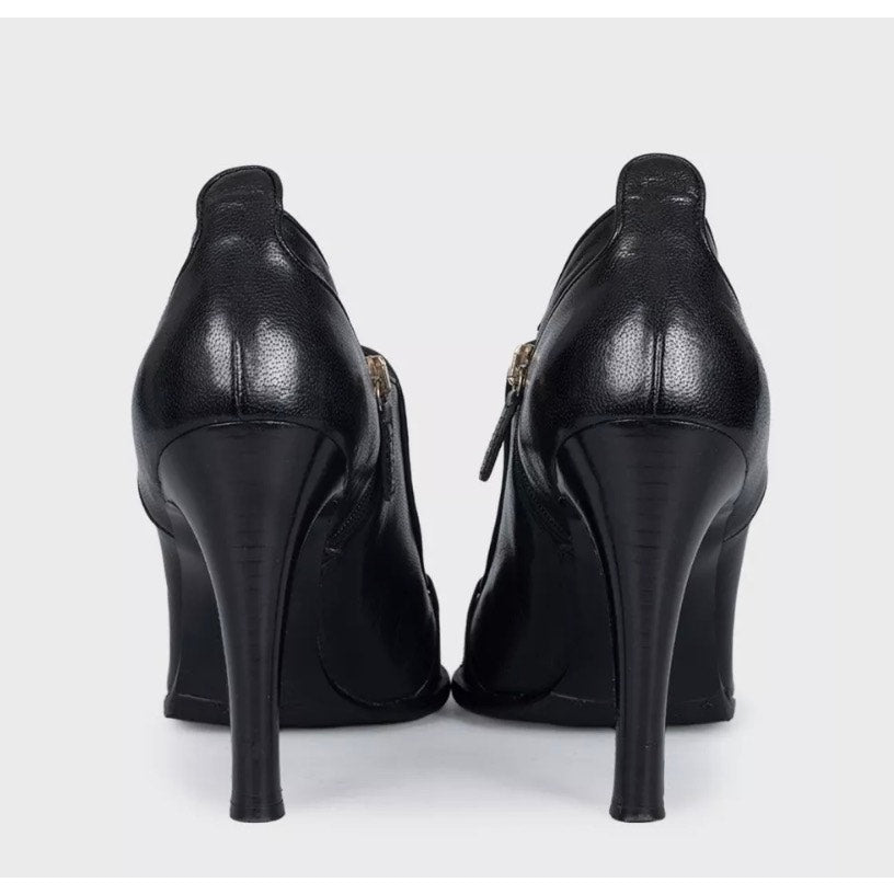 NWOB Gucci Black Leather Pumps EU 38.5 Pre-owned