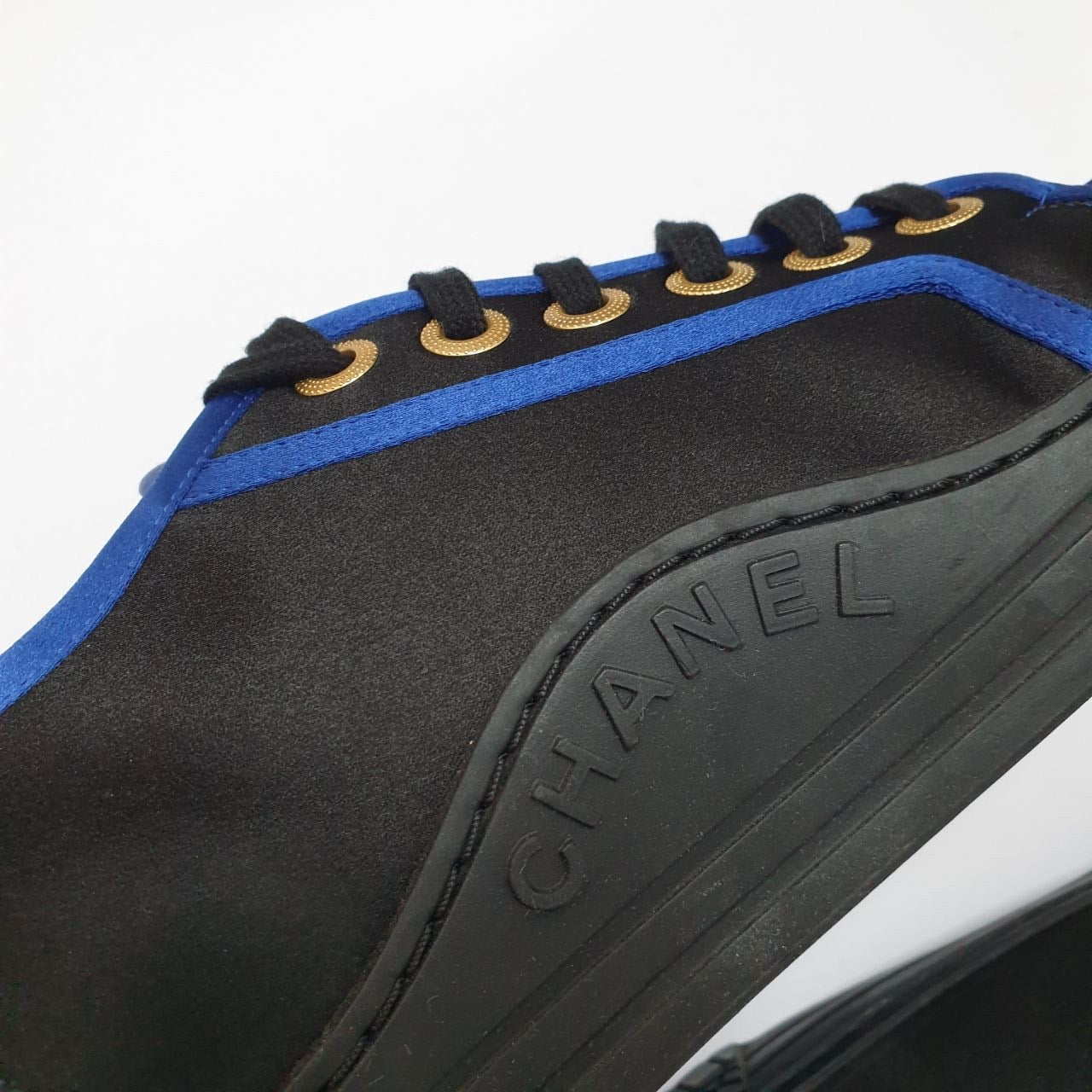 NWOB Chanel Satin Sneakers, Size 40 Pre-owned
