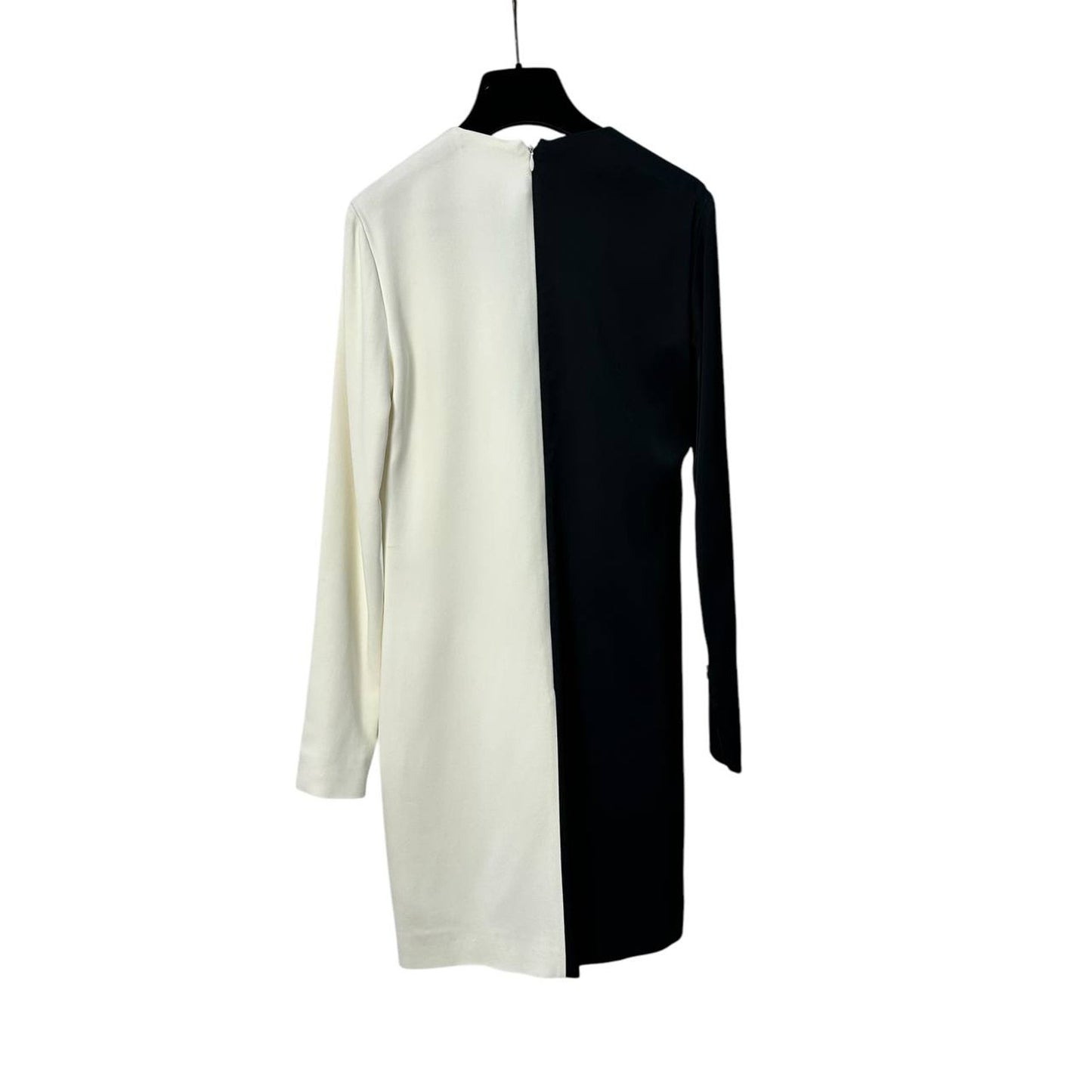 Celine Refined Black White Mini Dress Sz.40 Pre-owned