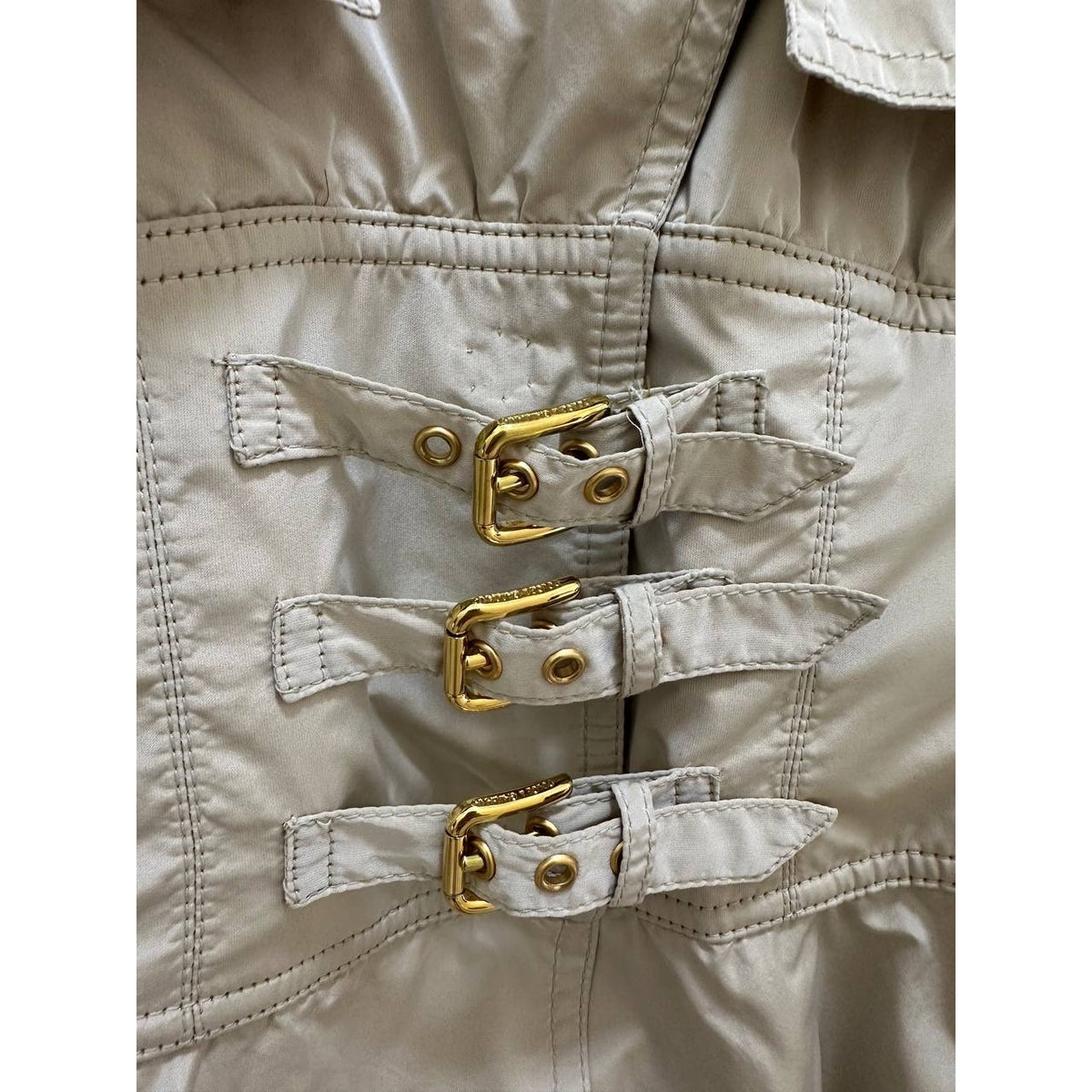 Dolce & Gabbana Ivory White Trench Coat Sz.40 Pre-owned