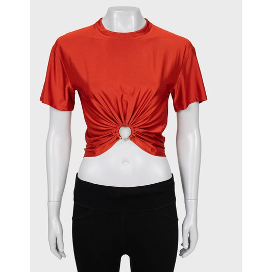 Paco Rabanne Orange Viscose Top - Size XS Pre-owned