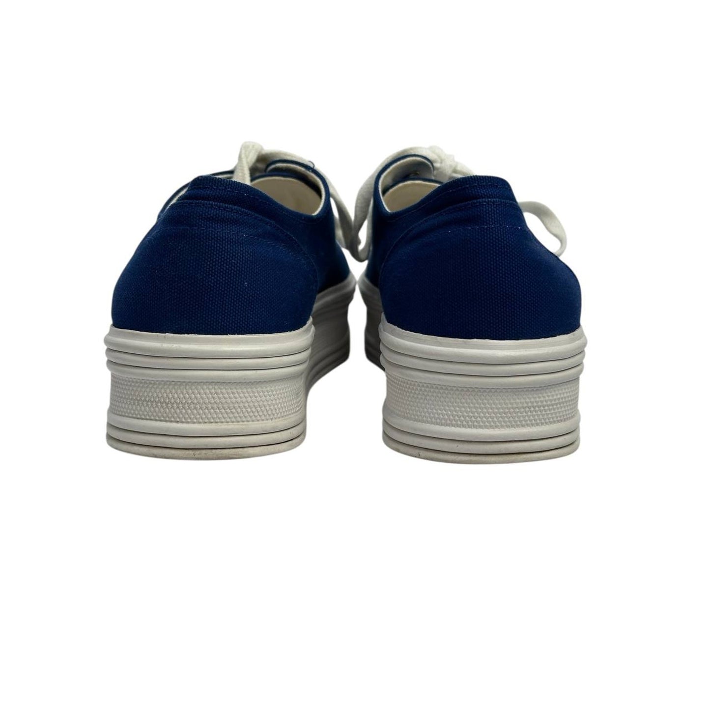 Celine High-sole Navy Textile Logo Sneakers  Sz.38