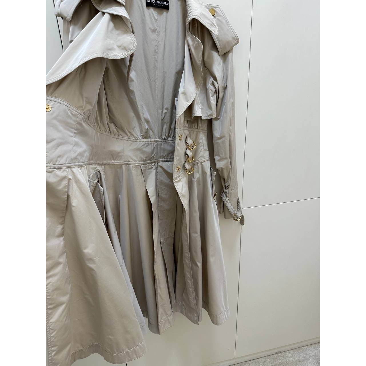 Dolce & Gabbana Ivory White Trench Coat Sz.40 Pre-owned