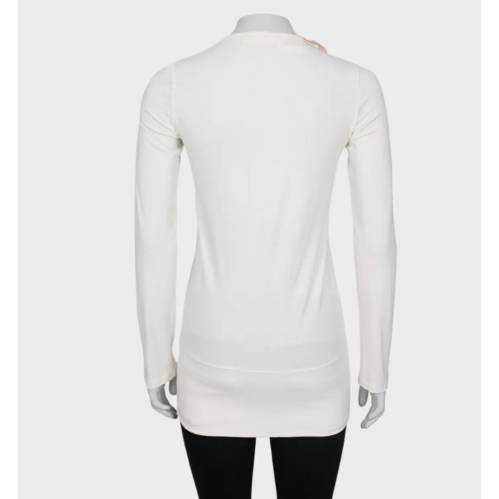 Rare Galliano White Longsleeve Sweater Tunic - Size S Pre-owned