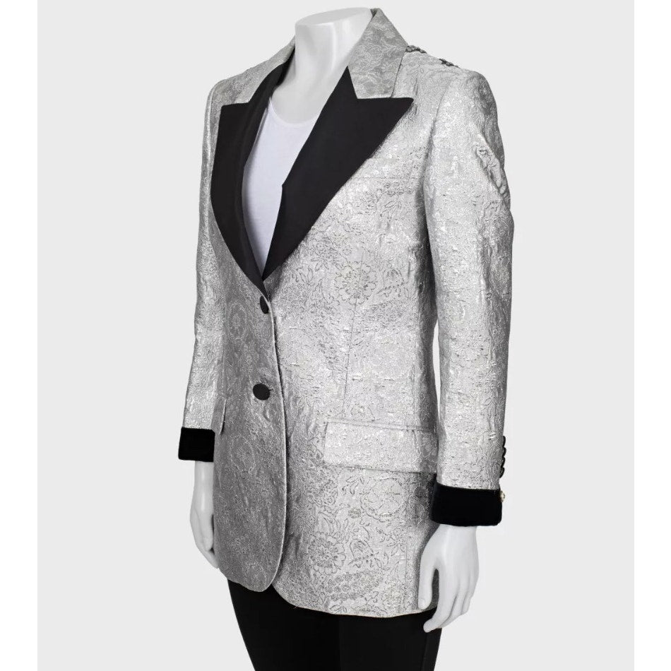 Gucci Embellished Brocade Tuxedo Blazer - Size IT42 (M) pre-wned