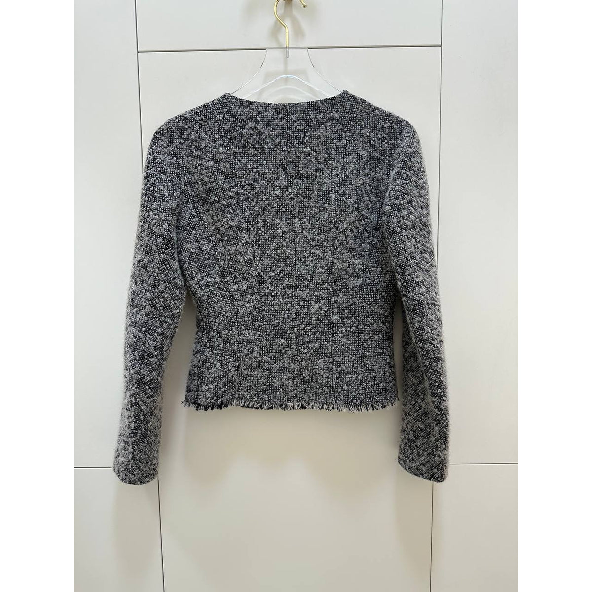 Christian Dior Black & White Tweed Jacket Sz.38 Pre-owned