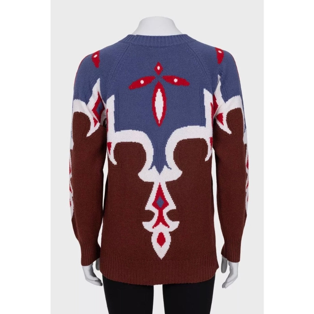 Chanel Paris–Dallas 2014 Printed Cashmere Jumper Sz.36 Pre-owned