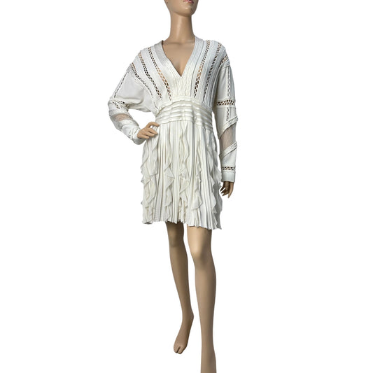 Givenchy White Mini Dress Sz.L Pre-owned