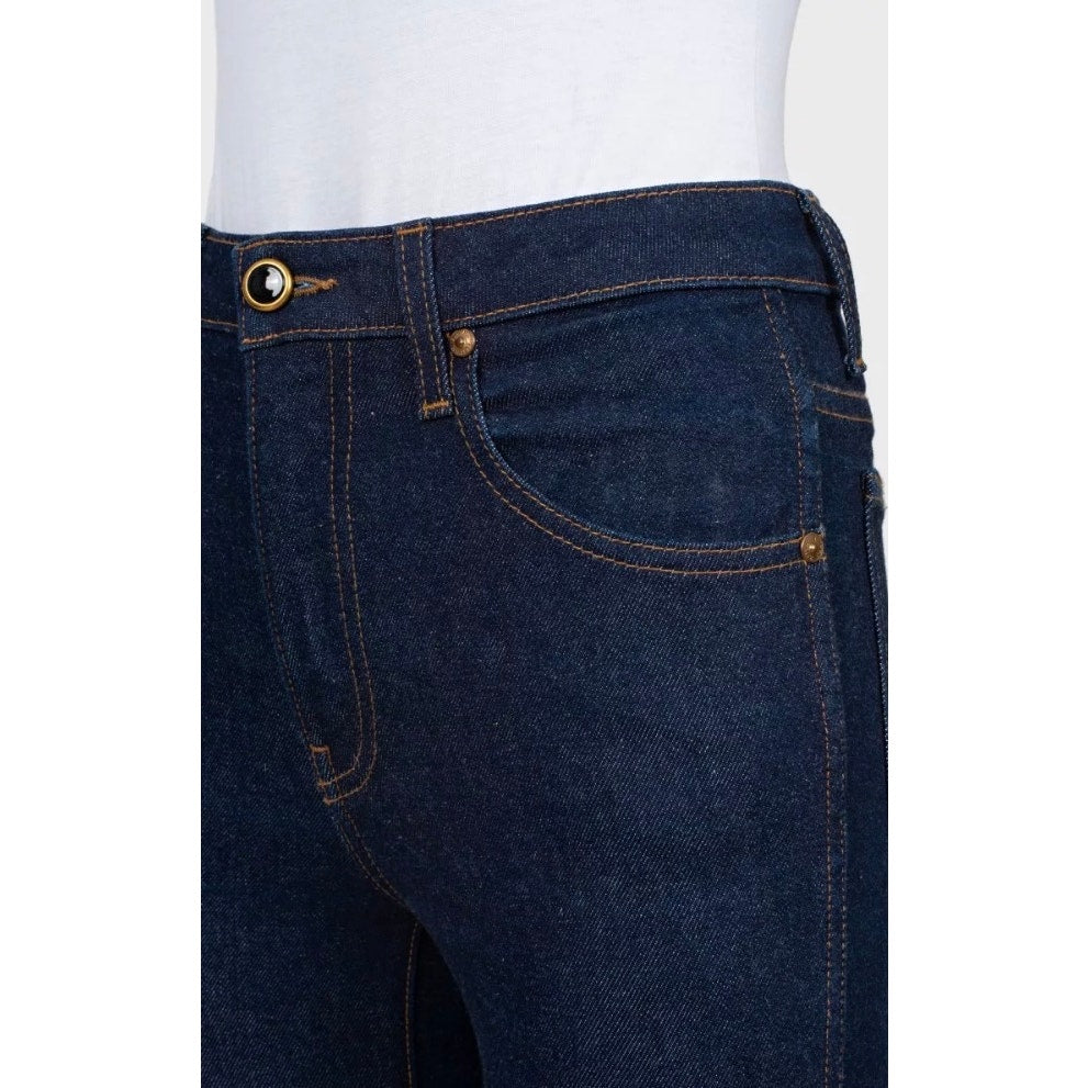 Khaite Dark Blue High-Waisted Jeans - Size S Pre-owned