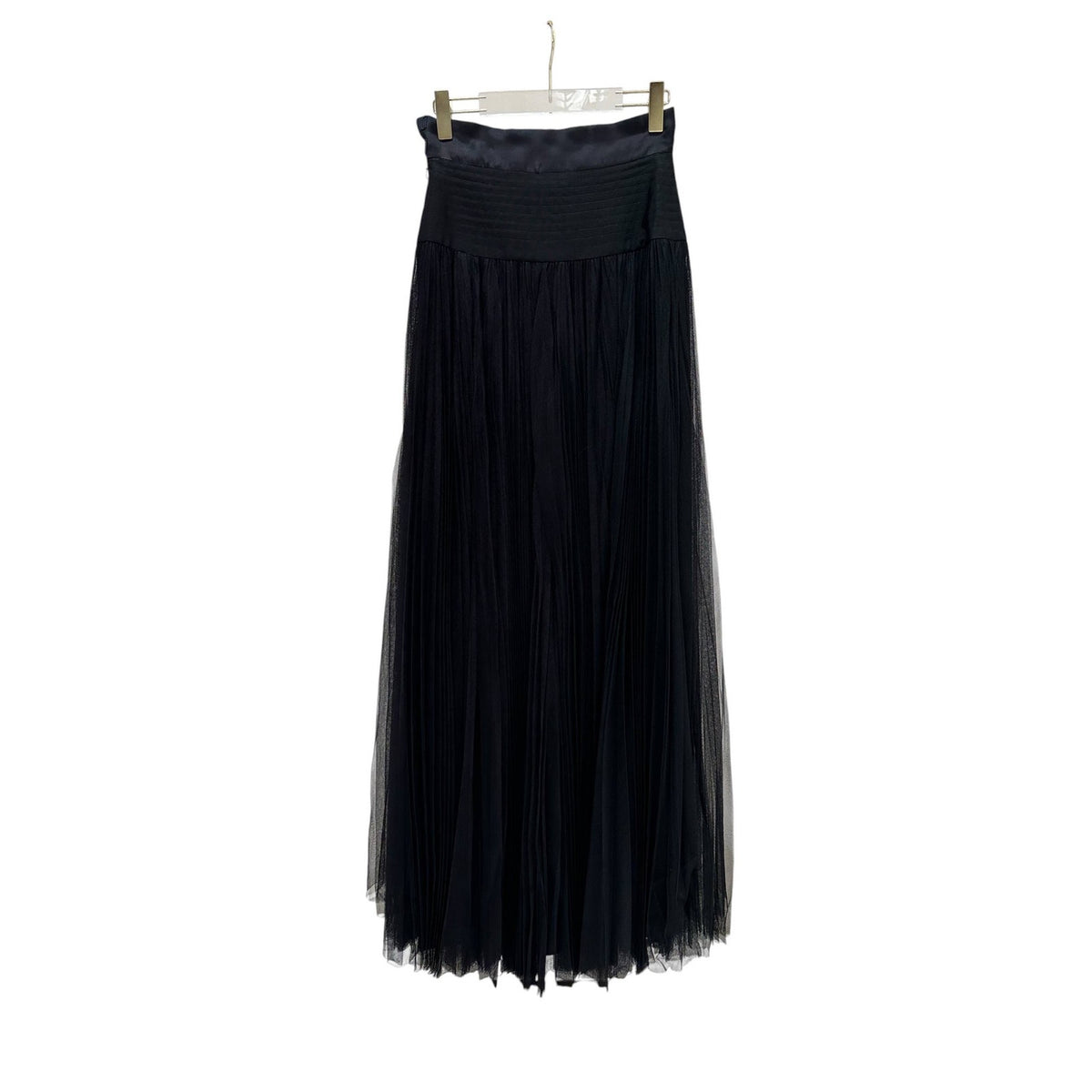 Dior Pleated Tulle Maxi Skirt  Sz.38 Pre-owned