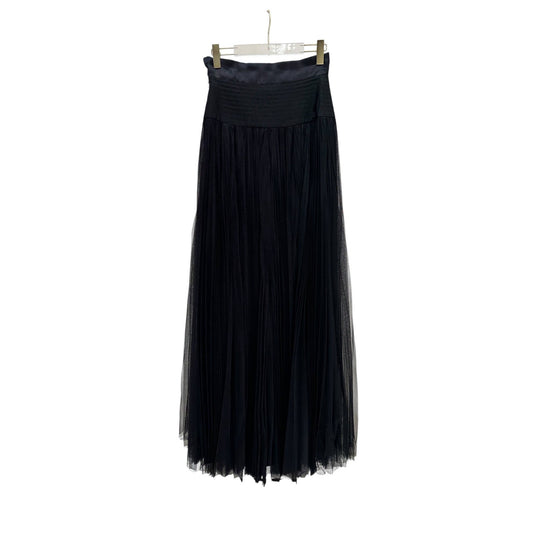 Dior Pleated Tulle Maxi Skirt  Sz.38 Pre-owned
