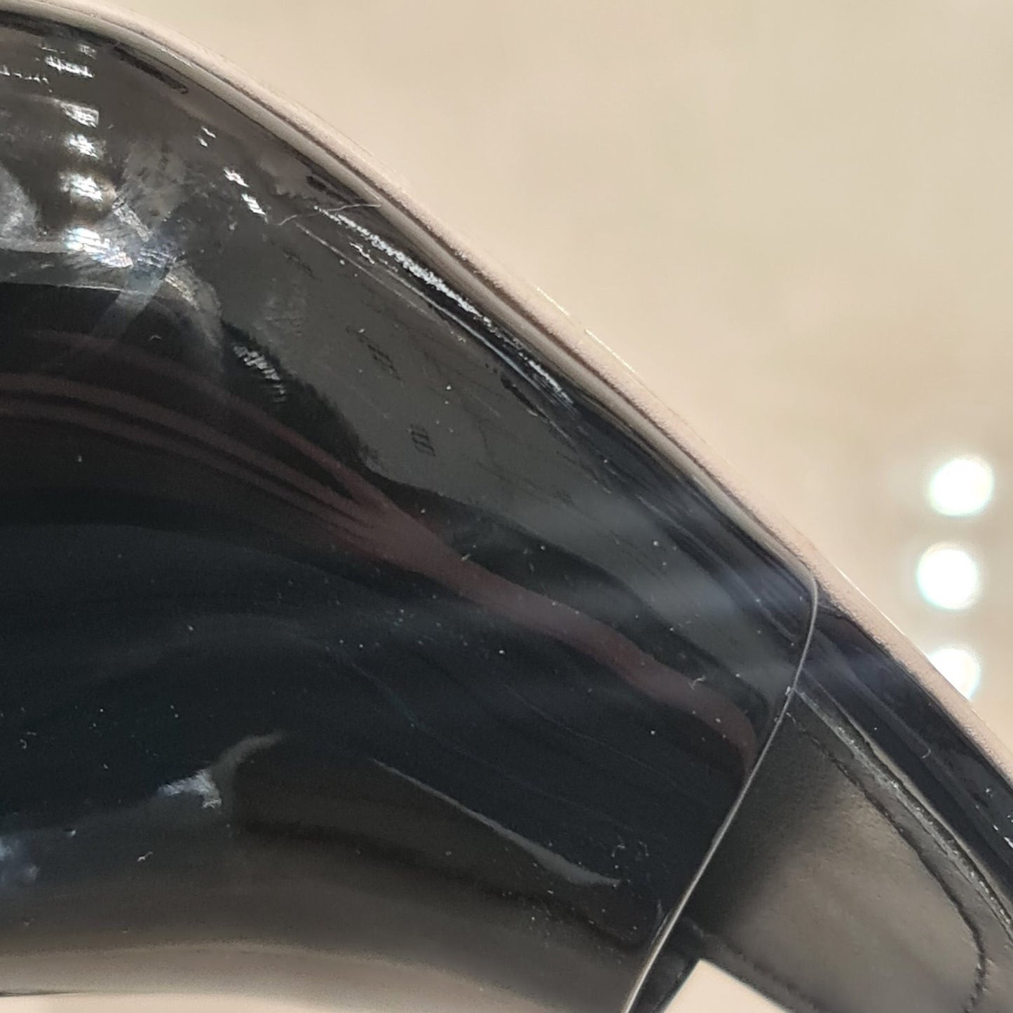 Chanel Black Patent Leather Heeled Mules - Size 41 Pre-owned